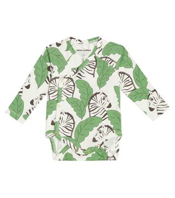 Baby Zebras printed jersey bodysuit | Mini Rodini