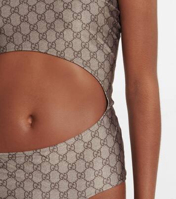 Bedruckter Badeanzug GG | Gucci