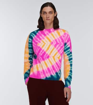 Zig dyed cashmere sweater | The Elder Statesman