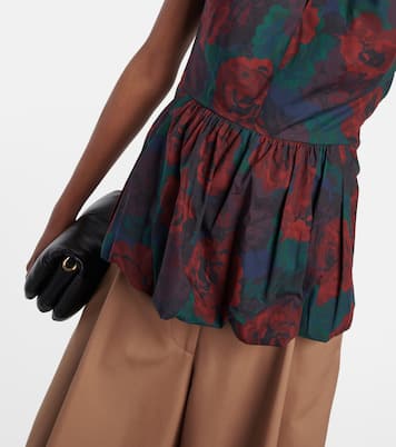 Bedrucktes Top aus Baumwollpopeline | Dries Van Noten