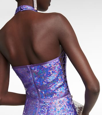 Robe mit Pailletten | Rasario