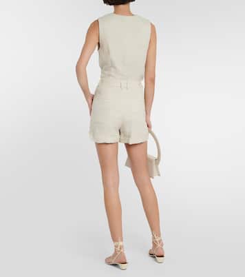 High-Rise-Shorts Luisa aus einem Baumwollgemisch | Staud