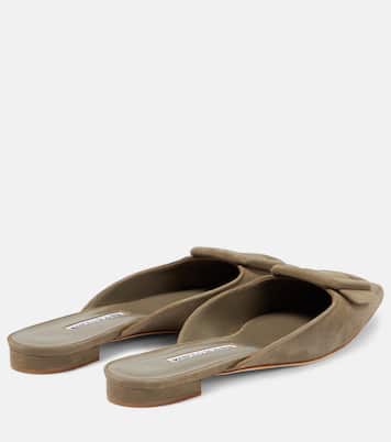 Slippers Maysale aus Veloursleder | Manolo Blahnik