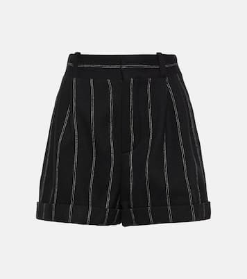 Kudebi pinstripe wool shorts  | The Mannei