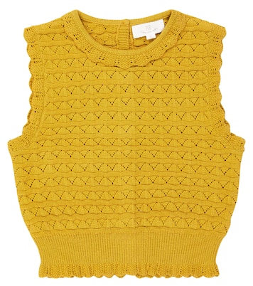 Amy cotton-blend sweater vest | C'era Una Volta