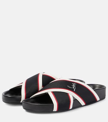 Hot Cross Bizz ribbon sandals | Christian Louboutin