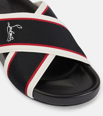 Hot Cross Bizz ribbon sandals | Christian Louboutin