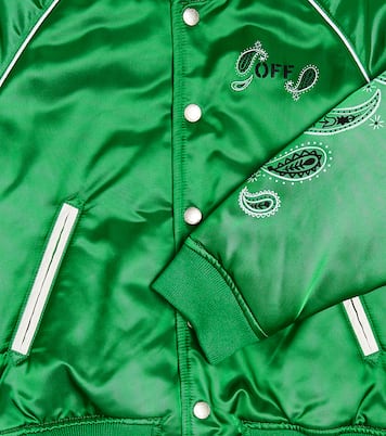 Bomberjacke Bandana aus Satin | Off-White Kids