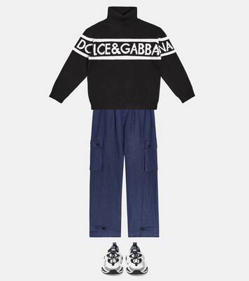 Linen cargo pants | Dolce&Gabbana Kids