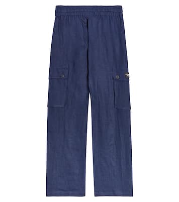 Linen cargo pants | Dolce&Gabbana Kids