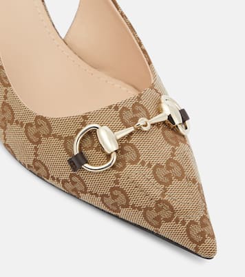 Horsebit GG slingback pumps | Gucci