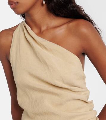 Robe longue Riya asymétrique en lin | Tove