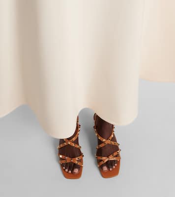 Rockstud 레더 샌들 | Valentino Garavani