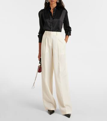 Weite Hose aus Wolle und Seide | Magda Butrym