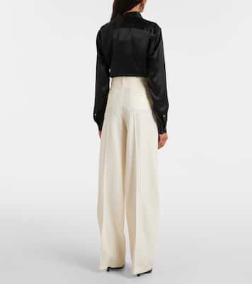 Weite Hose aus Wolle und Seide | Magda Butrym