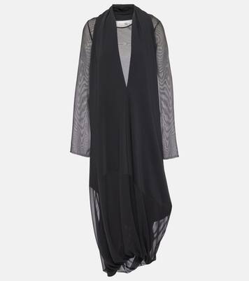 Vestido midi drapeado | MM6 Maison Margiela