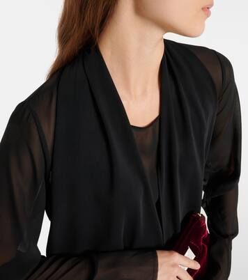 Vestido midi drapeado | MM6 Maison Margiela