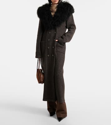 Abrigo de cachemir con borrego | Magda Butrym