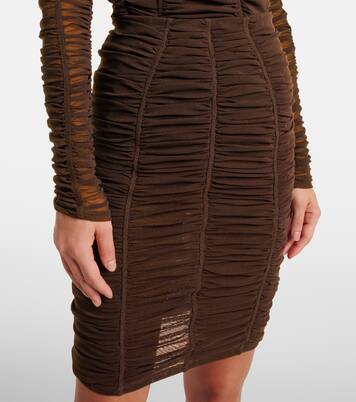 High-Rise-Minirock aus Jersey | The Attico