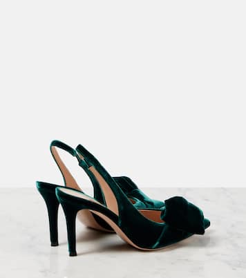 Escarpins slingback 85 en velours | Gianvito Rossi