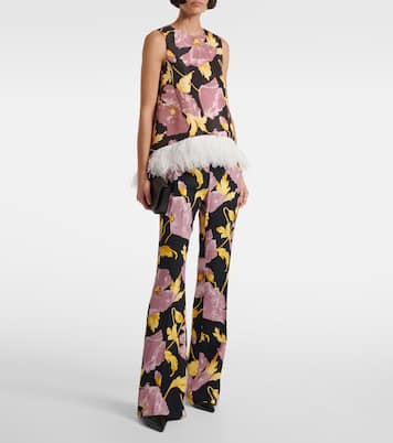 Top La Scala mit Federn | La DoubleJ