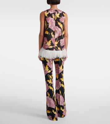 Top La Scala mit Federn | La DoubleJ