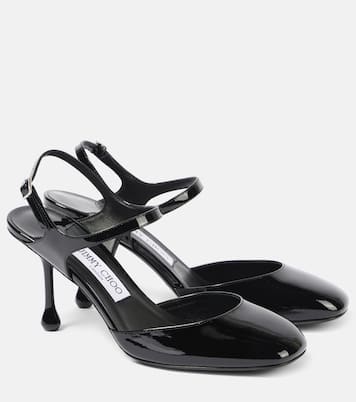 Pixie 80 patent leather slingback pumps | Jimmy Choo