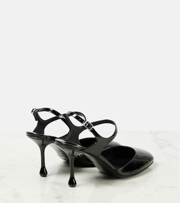 Pixie 80 patent leather slingback pumps | Jimmy Choo