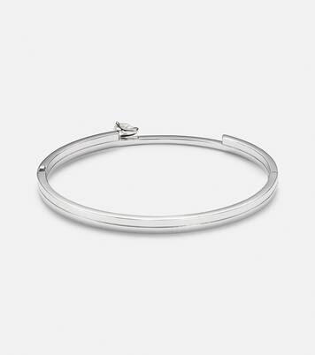 Serti Sur Vide 18kt white gold bangle with diamonds | Repossi