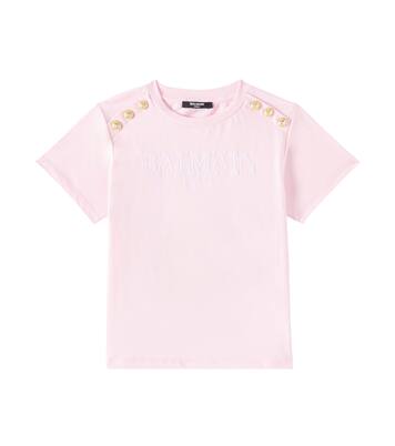Logo cotton jersey T-shirts | Balmain Kids