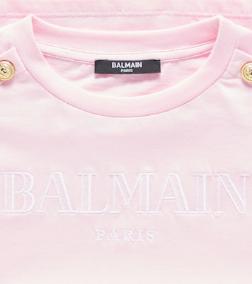 Logo cotton jersey T-shirts | Balmain Kids