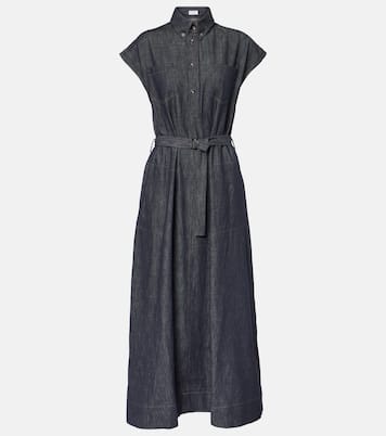 Robe longue en jean | Brunello Cucinelli