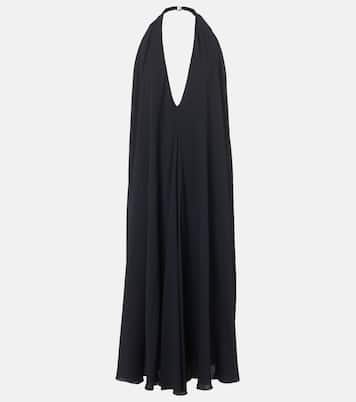 Norma draped open-back crêpe maxi dress | Jacquemus