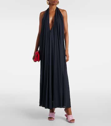 Norma draped open-back crêpe maxi dress | Jacquemus