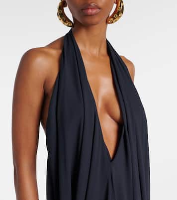 Norma draped open-back crêpe maxi dress | Jacquemus