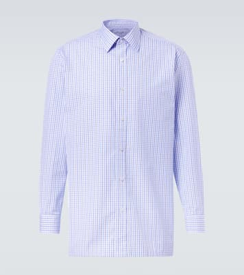 Checked cotton poplin shirt | Charvet