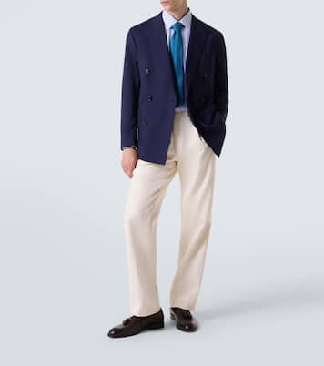 Checked cotton poplin shirt | Charvet