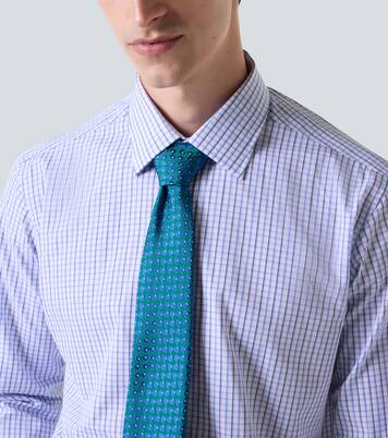 Checked cotton poplin shirt | Charvet