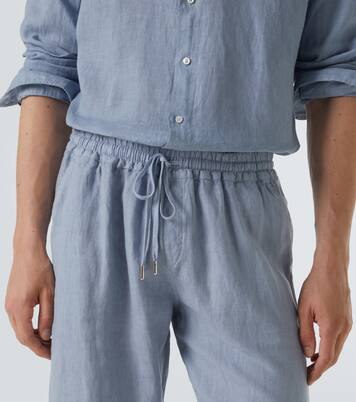 Linen straight pants | Thom Sweeney