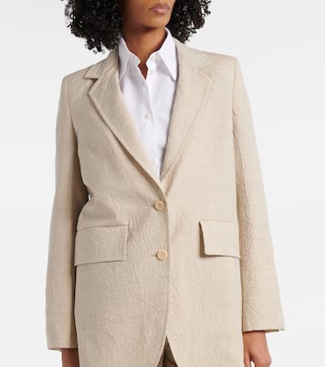 Blazer de lana de botonadura simple | Max Mara