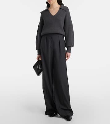 Alanel virgin wool wide-leg pants | Joseph