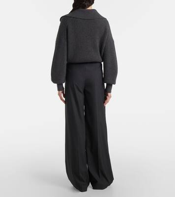 Alanel virgin wool wide-leg pants | Joseph