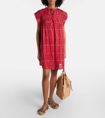 Vestido corto Leazali de algodón estampado | Marant Etoile