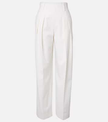 Pantalones anchos en mezcla de lana | Victoria Beckham