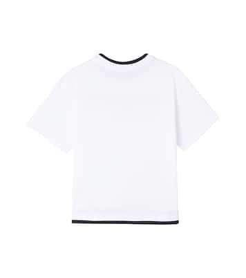 Logo embroidered cotton jersey T-shirt | Dolce&Gabbana Kids