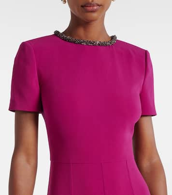 Verziertes Midikleid aus Cady | Roland Mouret
