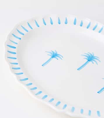 Palms painted ceramic tray | Les-Ottomans