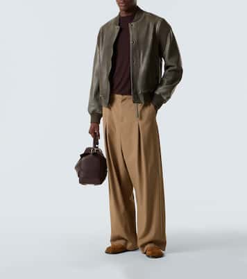 Leather bomber jacket | Loewe