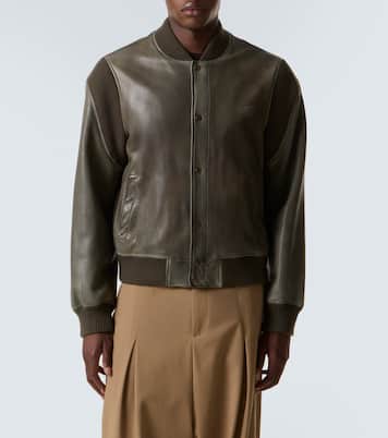Leather bomber jacket | Loewe