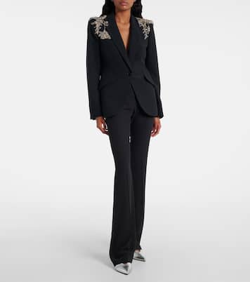Embellished crepe blazer | McQueen